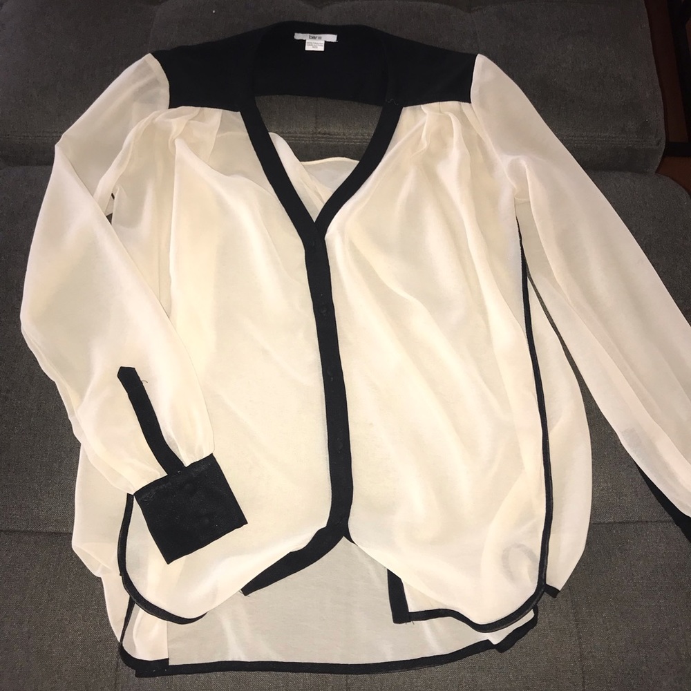 Bar III sheer button down